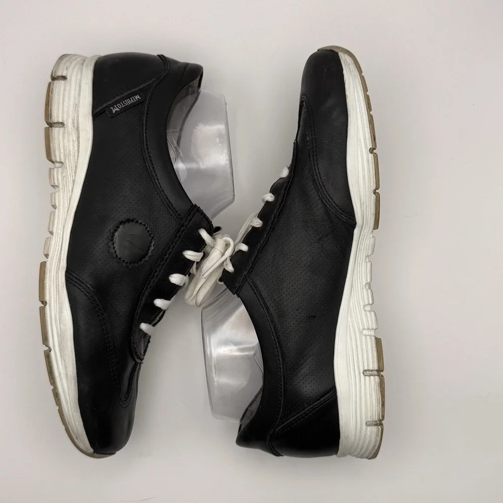 Mephisto Yael Runoff Air Jet System Sneakers Leather Suede Women 8 NO INSOLES - Picture 3 of 9